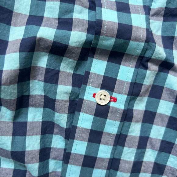 Men’s Cremieux Classics Blue Checkered Button Down Shirt Size Large - Picture 4 of 7